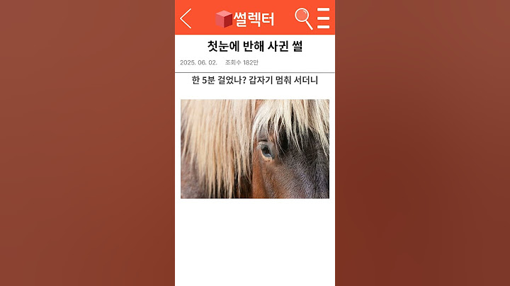 첫눈에 반해 사귄 썰