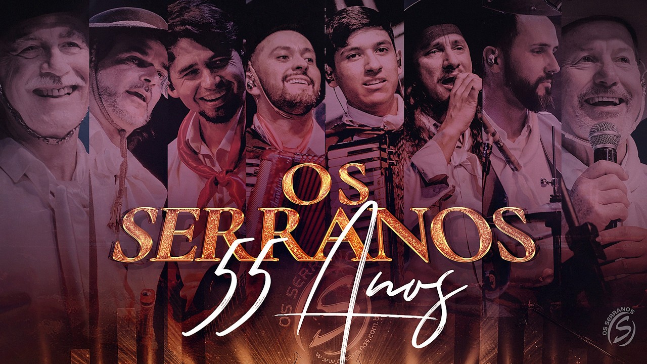 DVD COMPLETO - Os Serranos - 55 Anos