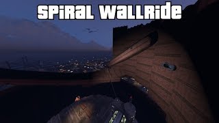 GTA 5 Online - Spiral Wallride #3 (Fun Modded Race)