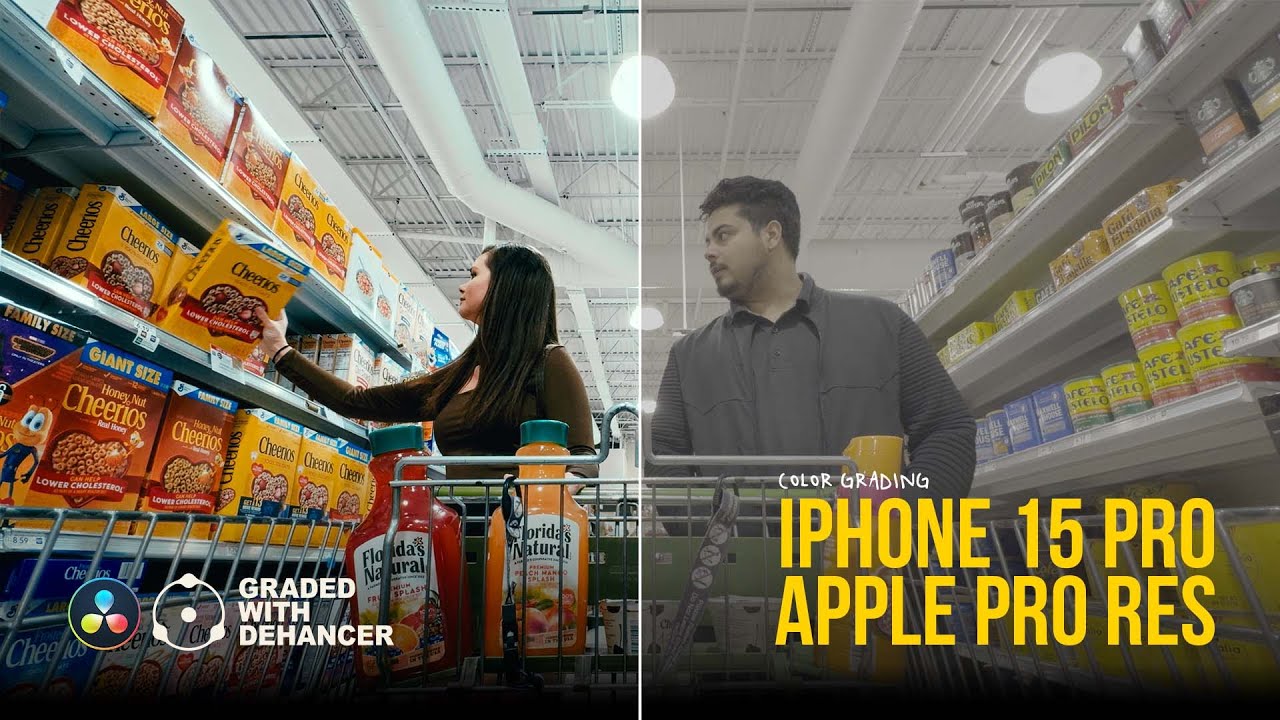 How to Color Grade iPhone 15 Pro Footage to Look Like Film YouTube