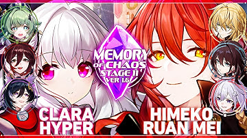 Clara Hyper & Himeko Topaz ft. Ruan Mei | Memory of Chaos 11 (Honkai Star Rail 1.6)