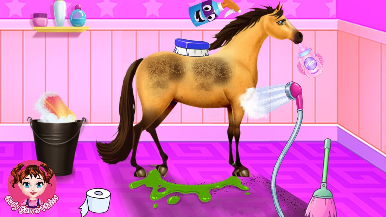 Princess Horse Caring - Grooming Game For Kids - Baby Games Videos ...