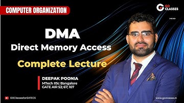 I/O Lec 5 - DMA - Direct Memory Access | Cycle Stealing Mode, Burst Mode | With NOTES