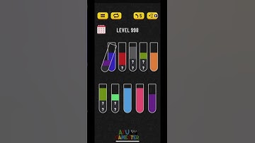 Water Sort puzzle level 998 | AYU Gamester #shorts