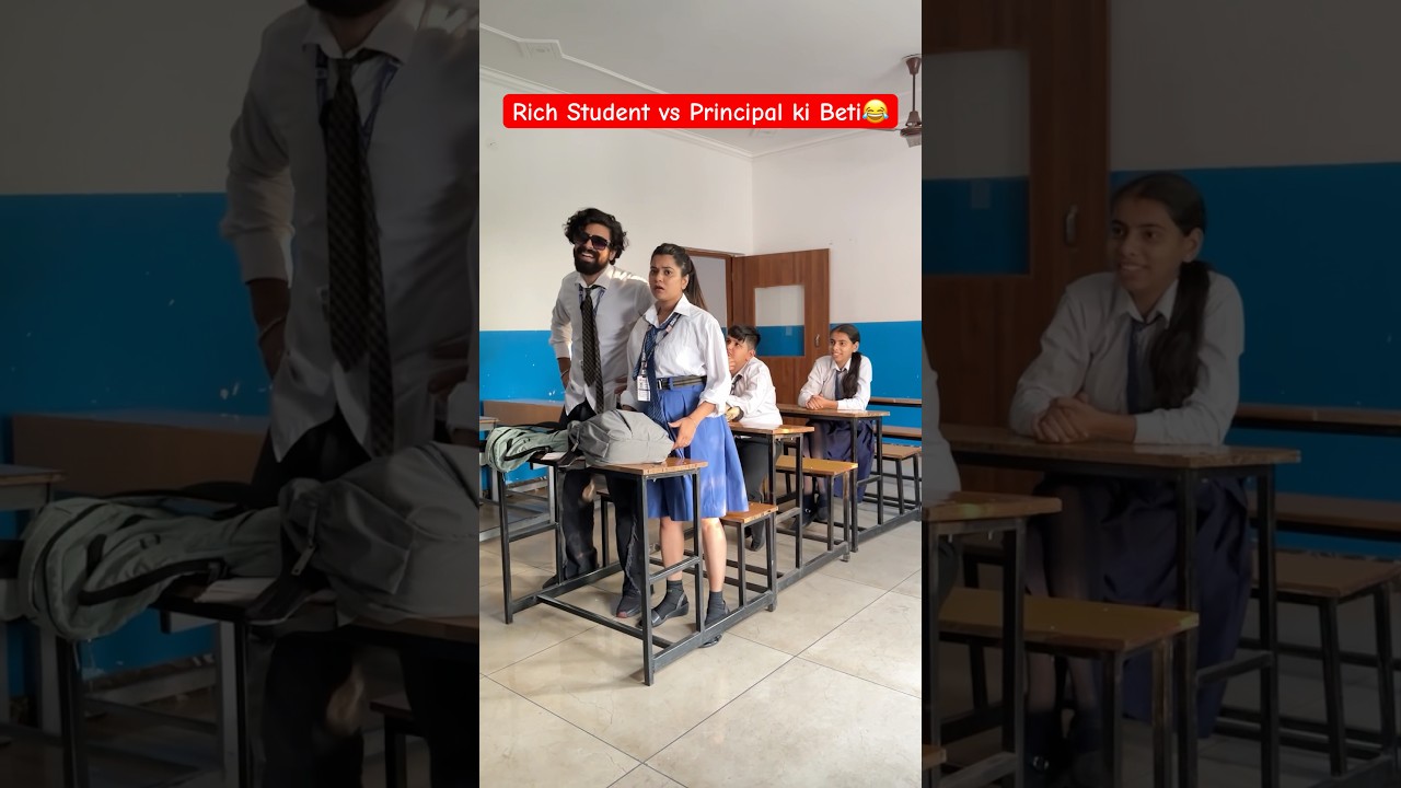 Rich Student vs Principal ki Beti😂 #shorts #teratrigun #richstudent #principalkibeti