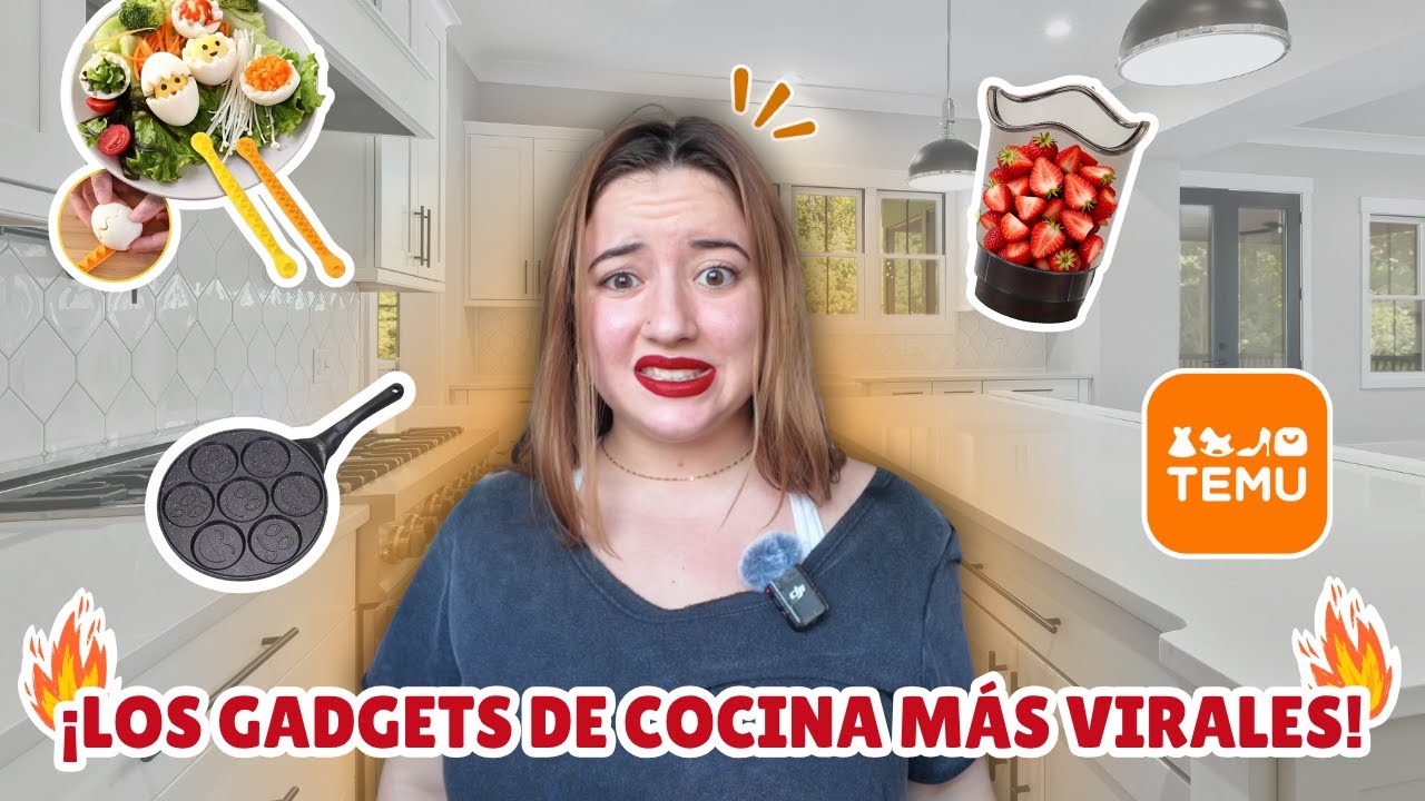 PROBANDO LOS PRODUCTOS DE COCINA MÁS VIRALES DE TEMU 😱🔥👩🏼‍🍳