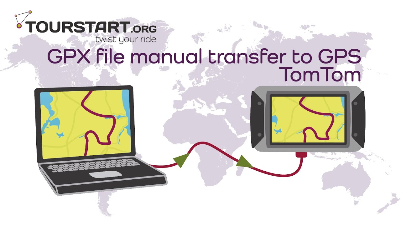 GPX file manual transfer to GPS - TomTom - YouTube