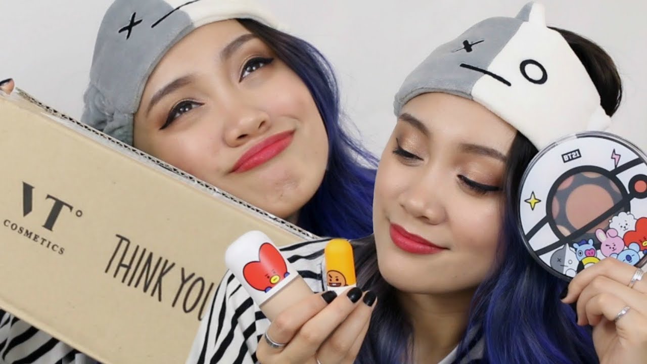 BT21 Review #9: VT COSMETICS // Season 1 💄 | 12AM kbeauty grwm thingy