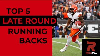 Top 5 Running Back Sleepers - Rico Dowdle vs Jerome Ford