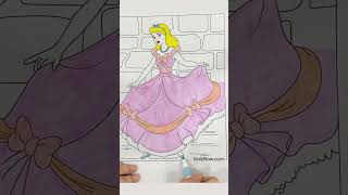 Princess Cinderella Coloring Pages | Sparkle & Coloring Fun For Kids