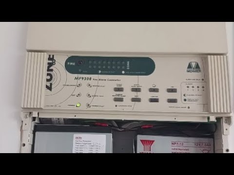 How to put the Menvier 8 Zone Fire Alarm Panel into test. - YouTube