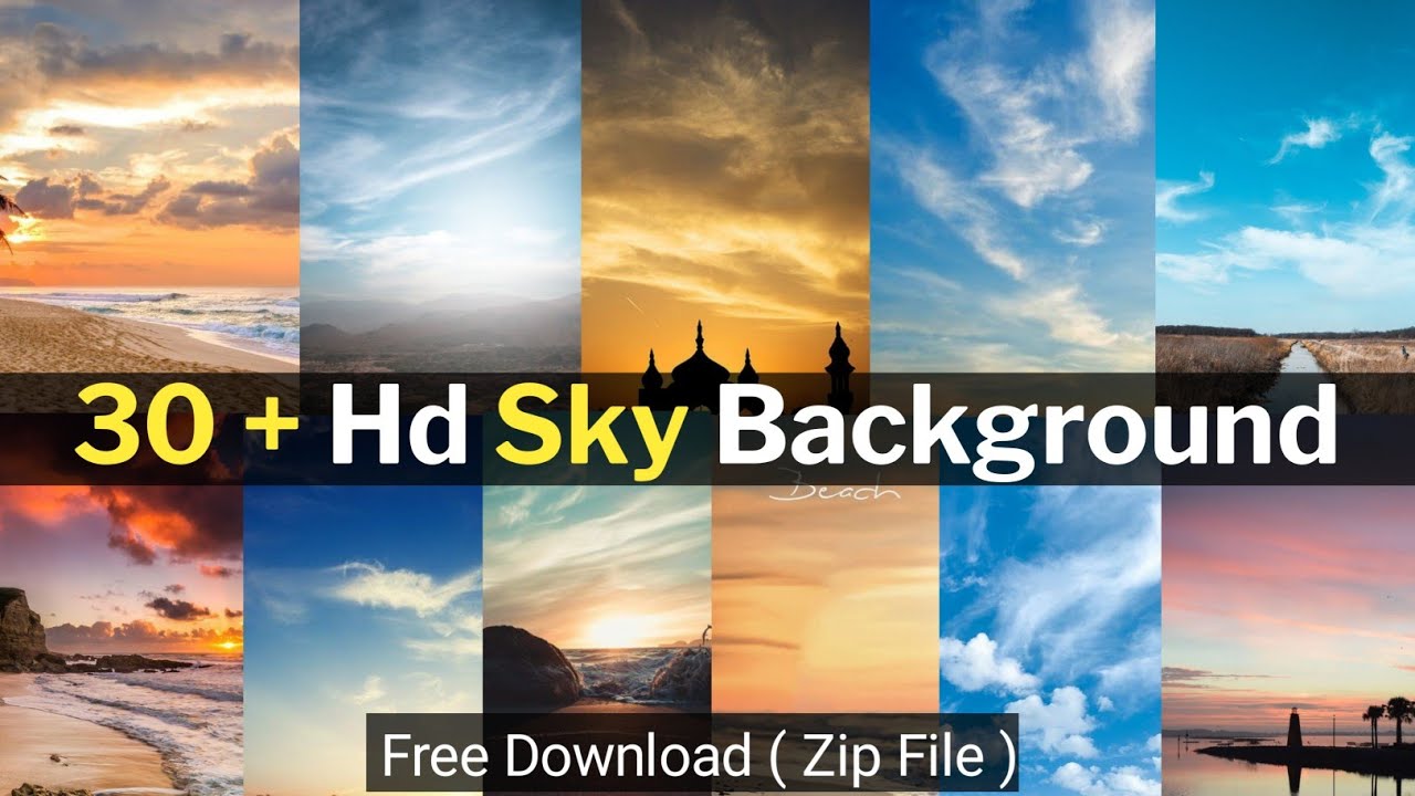😲 Top 30 + Hd Sky Background / Free Download / zip File / Editing Background / Prosen Editz Zone...