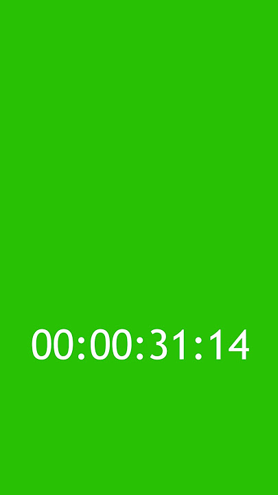 Time code 1 Minutes Green Screen - No Copyrights - Free Footage