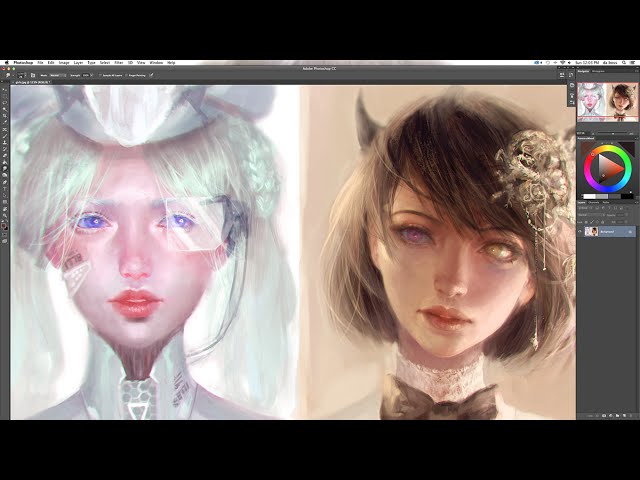 PS Speedpaint : Girl Portraits 