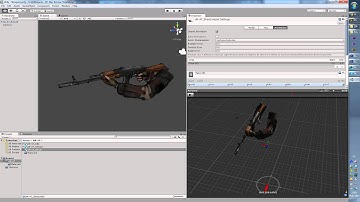 Animated LowPoly Hand and AK-47 3D model from CGTrader.com
