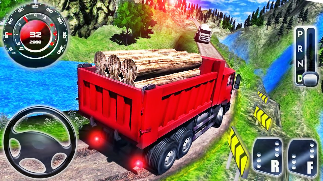 Truck Offroad Driver Cargo 3D Simulator - Mountain Heavy Truck Driving - Android GamePlay