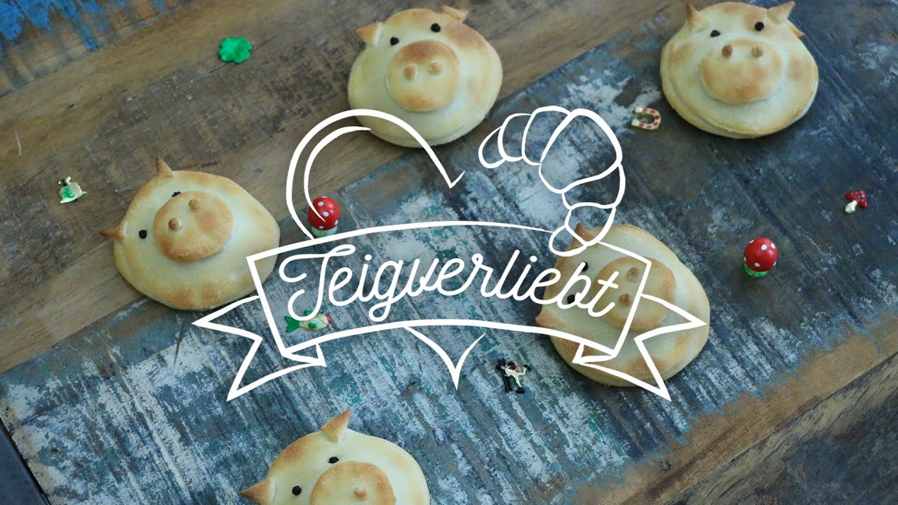 Gefüllte Pizzaschweinchen - Teigverliebt
