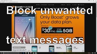How to block text messages on boost mobile website (HD)