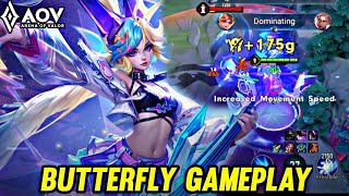 AOV : BUTTERFLY GAMEPLAY | IN JUNGLE - ARENA OF VALOR LIENQUANMOBILE ROV screenshot 4