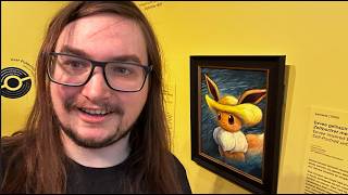 Pikachu and eevee at the Van Gogh museum