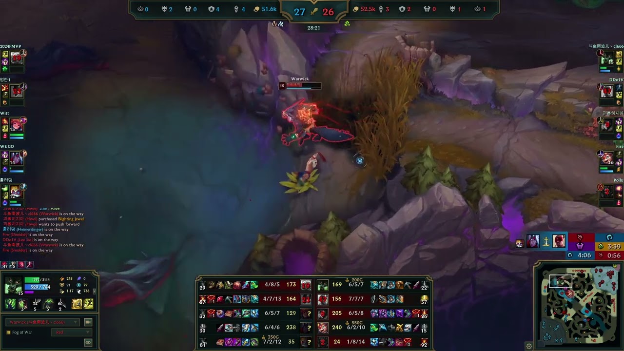Warwick killed Varus