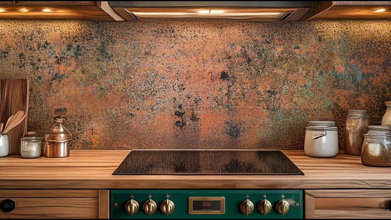 Real Copper Wall Art – Mystic Copper Nebula