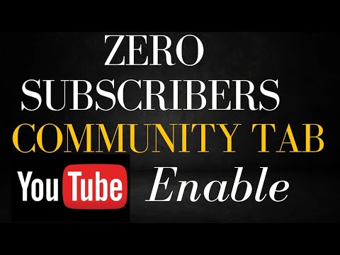 Good News || How To Enable Community Tab On Zero Subscriber YouTube ...