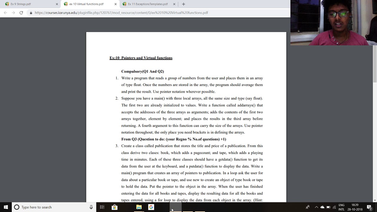 POINTERS AND VIRTUAL FUNCTIONS CS031 - YouTube
