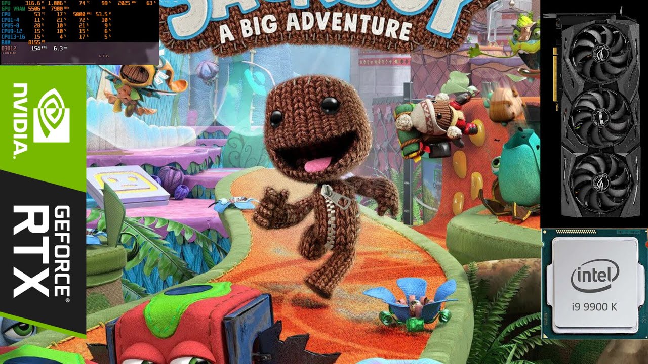 SackBoy A Big Adventure: RTX 2080Ti - i9 9900k - RTX ON