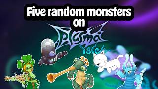 Five random monsters on plasma islet (what-if)[animated] | My Singing Monsters