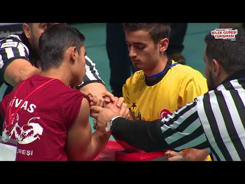 50 Kg Sağ Kol Final Müsabakası - 5. Türkiye Genç Erkekler Bilek Güreşi Yarışması