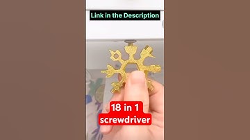 18-in-1 Snowflake Multi Tool | Pocket-Sized Survival Gadget for Camping, Travel & DIY | Stainless