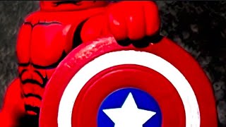Captain America vs The Red Hulk {Stop Motion}