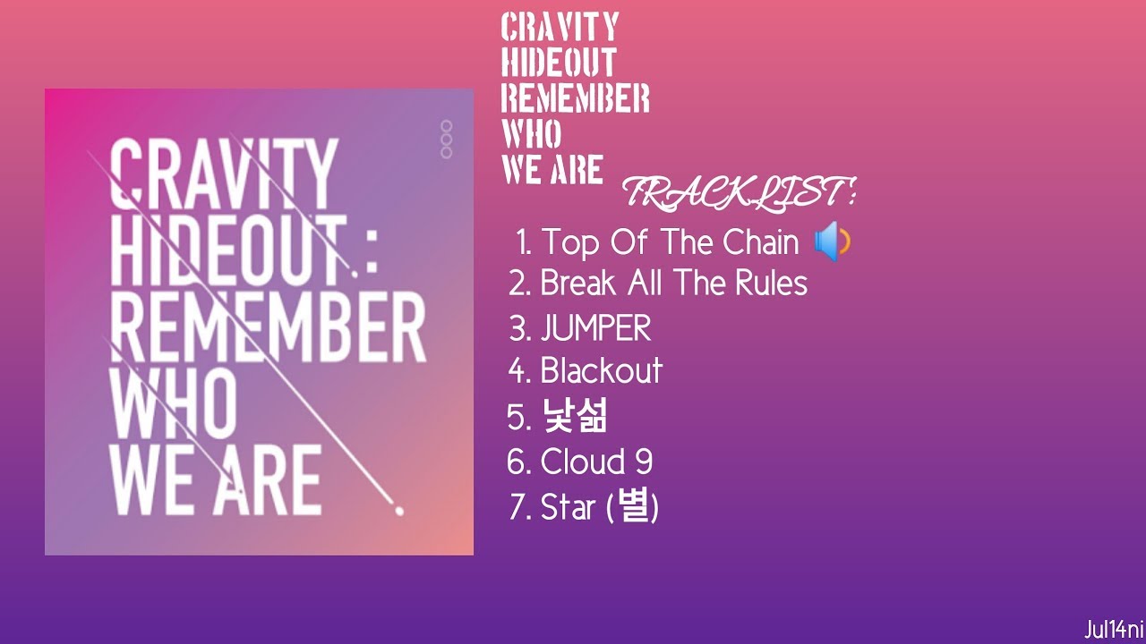 FULL ALBUM] CRAVITY (트래비티) - Cravity Hideout : Remember Who We