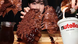 직접 만든 초코디저트 끝판왕🍫Fondant au Nutella Brownie marshmallow cookie 누텔라 브라우니 쿠키 먹방(레시피)MUKBANG ASMR