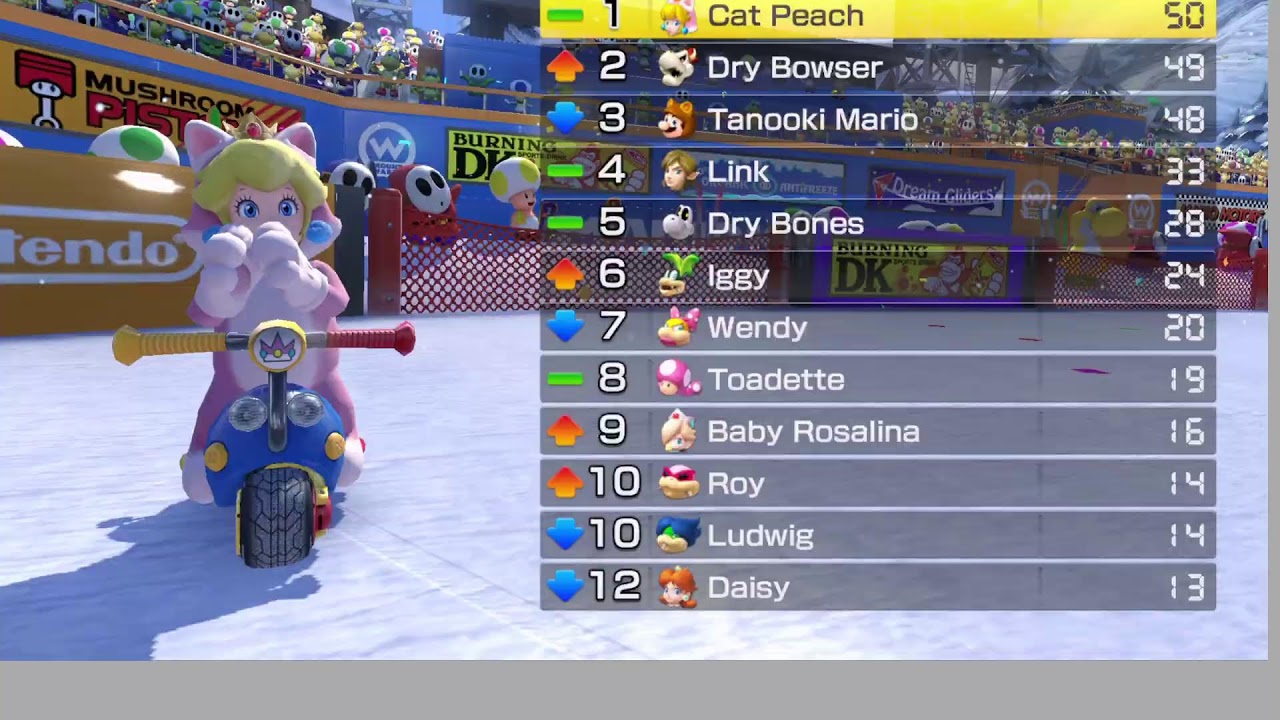 Mario Kart 8 Deluxe 200cc Cat Peach