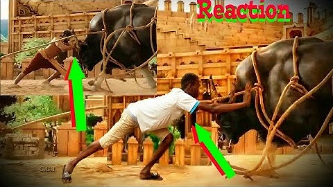 Bahubali Epic fight  bhallaladeva fight bull Reaction edit on kinemaster.