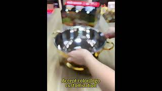 Chafing Dish Buffet Set Round Catering Warmer Server Foldable Complete Set Hotel Breakfast Brunches