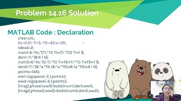Problem 14.16 solution (Process Dynamics and Control)