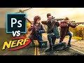 Photoshop and Nerf: The Perfect Ingredients for CHAOS!