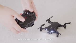 【KIDOMO】 F02 Foldable Mini Drone : How to Operate the Mini Drone? screenshot 4