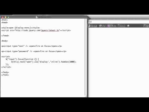 JS 4U 138: The focus() Function