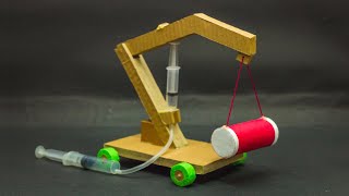 Science Projects | Hydraulic Crane Working Model