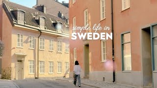 Travel vlog - ☀️ Slow Life in Sweden | Simple Joys of Ordinary Days in Stockholm | Swedish Treats, Aesthetic Cafes