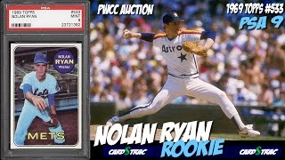 1969 Nolan Ryan Topps card #533 for sale; graded PSA 9. 1969 Nolan Ryan card Topps
