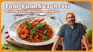 Creamy Tom Yum Spaghetti with ⁨@RishiAroraa⁩