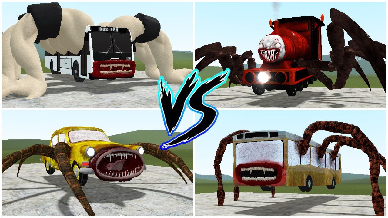 WHO IS THE STRONGGEST - Choo Choo Charles x Car Eater x Bus Eater x Builder  Bus Eater [Garry's Mod] 