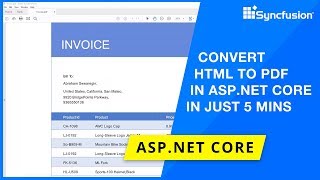 In just 5 minutes, learn how to integrate the syncfusion html-to-pdf
converter an asp.net core project. is a .net lib...