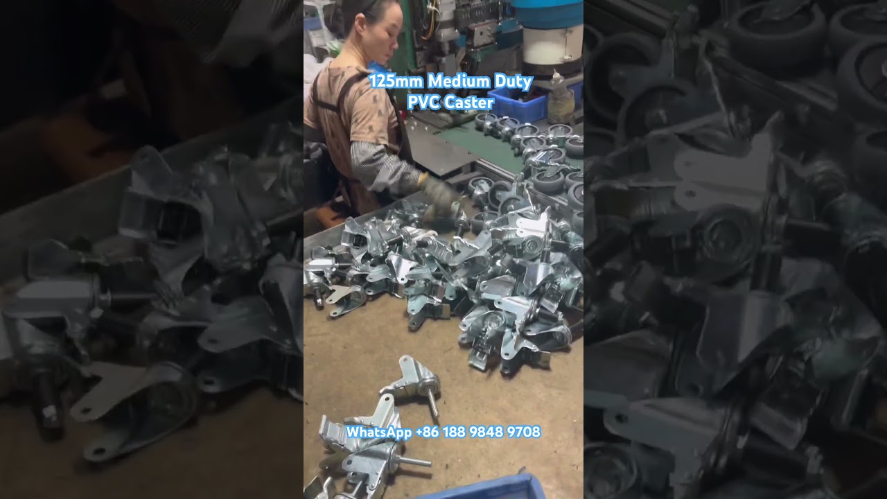 125mm Medium Duty PVC Caster 