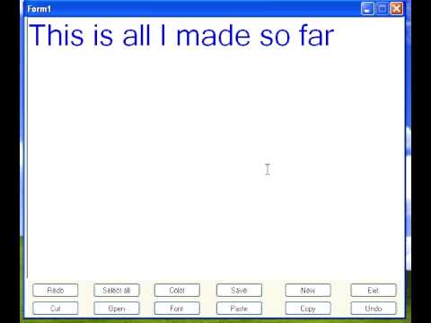 Advance notepad with visual basic 2008